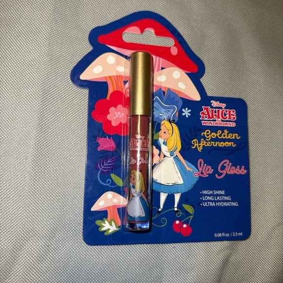 Alice In Wonderland Disney Golden Hour Pink Lip Gloss New In Box - Picture 1 of 3